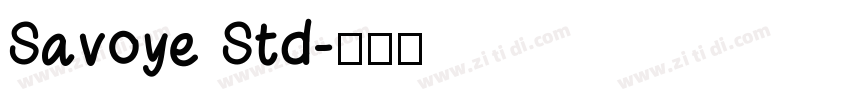 Savoye Std字体转换